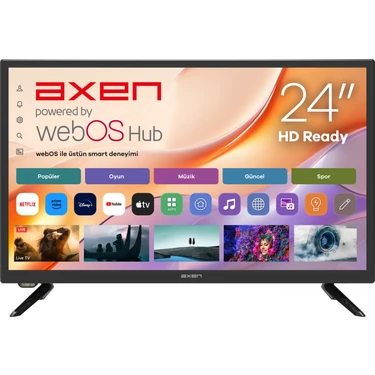 Axen AX24LEDI262C-S 24" 60 Ekran Uydu Alıcılı HD Ready Smart LED