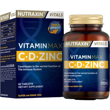 Nutraxin Vitamin Max C + D Zinc 60