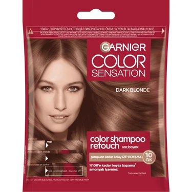 Garnier Color Shampoo Retouch Şampuan Kolaylığında Dip Boyası, Koyu Sarı