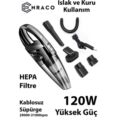 Enraco R-6053 Kablosuz Güçlü El Araç-Ev