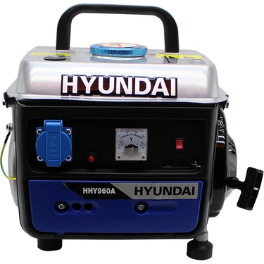 Hyundai HHY960A Çanta Jeneratör 1kVA Benzinli İpli Çalıştırma ile 650 W Sürekli