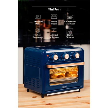 Fressi FRSS-AF01 13 Litre Mavi Airfryer