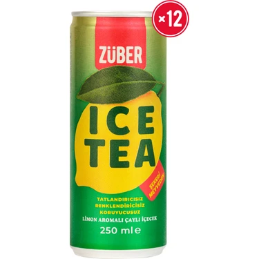 Züber Ice Tea Limon Soğuk Çay 250ml x 12