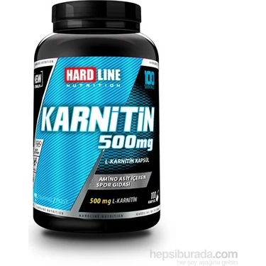 l carnitine hangi besinlerde bulunur Hardline Nutrition L-Carnitine 500 mg Kapsül L-Karnitin Fiyatı