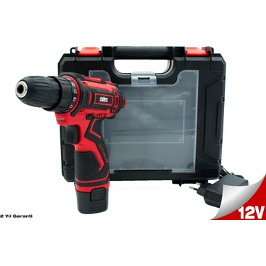 Attlas Eco V12-201C 12V 2.0AH Tek Akülü Matkap Çantalı -