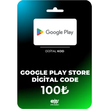 Opin Market Google Play Store Dijital Hediye Kodu