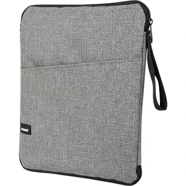 Moserini Çok Bölmeli, Modern Gri 12.4" Tablet Çantası- iPad Pro 6.nesil 12.9”/ 7.nesil 13”/ Air M2