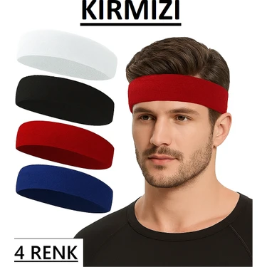 Tenax Fit Havlu Saç Bandı Ter Kafa Bandı Headband Tenis - Futbol - Basketbol Saç Bandı Sporcu Kafa