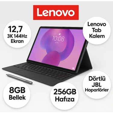 Lenovo Idea Tab Pro Tablet - Dokunmatik 12.7inç 3k 144Hz Mat Ekran- 8gb Bellek - 256GB Depolama -