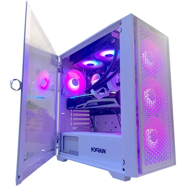 Daryun Nirsa Pro 4X120MM Argb Fanlı Beyaz Gaming Bilgisayar