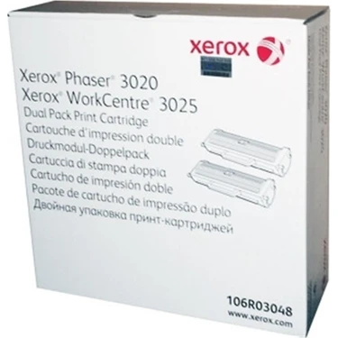 Xerox 106R03048 Phaser 3020-WC3025 Dual Pack Toner 2X1500