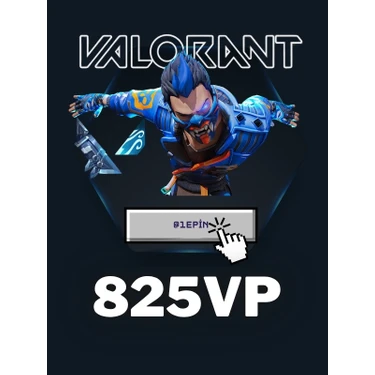 Valorant 825 VP Point Dijital Oyun PC Platformunda Kullanılabilir Özel