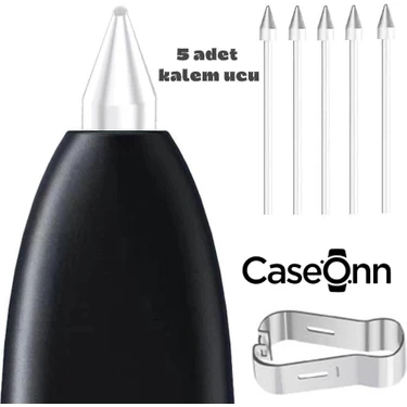 Caseonn Samsung Galaxy Tab S10 Fe Plus Kalem Ucu 5 Adet Beyaz (Ürün Kalem