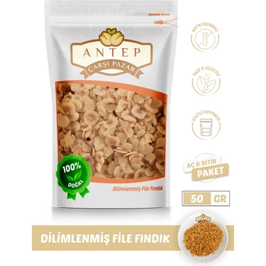 Antep Çarşı Pazar Dilimlenmiş File Fındık | 50