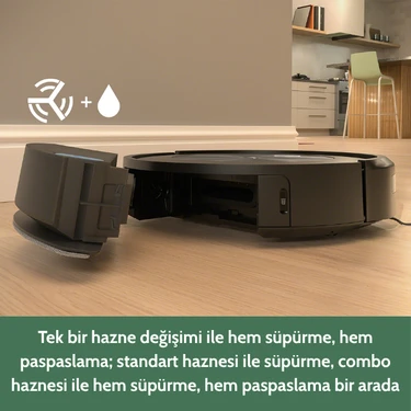 iRobot Roomba Combo j5 Akıllı Robot Süpürge ve Paspas Fiyatı