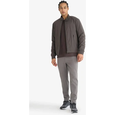 DeFacto Slim Fit Dar Kesim Fermuarlı Standart Paça Jogger Eşofman Altı