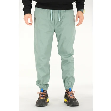 Souris Erkek Mint Jogger Pantolon Rahat Kesim Pamuklu Lastikli Paça
