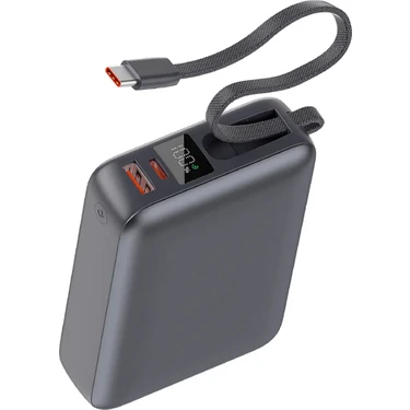 Qcy 20000MAH - Powerbank Siyah - 45W Hızlı Şarj - Taşınabilir Şarj