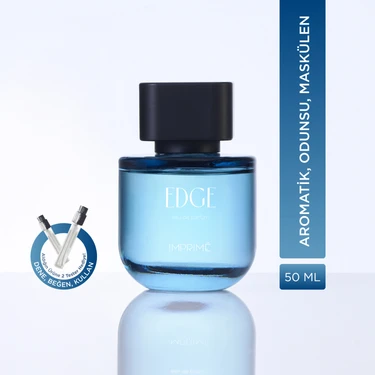 Imprime Edge Edp Erkek Parfüm 50ML | Aromatik & Odunsu | Bergamot, Limon, Pembe Biber, Lavanta,