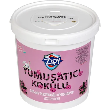 Zipy Yumuşatıcı Kokulu Ev Temizlik Islak Kova Mendil 300 Fiyatı
