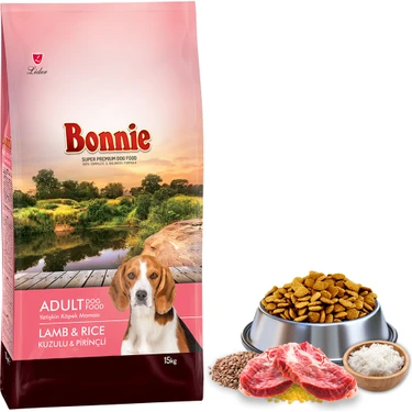 Bonnie Yetişkin Kuzu Etli Köpek Maması 15