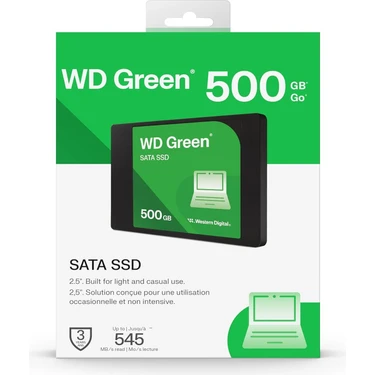 Wd Green 500GB 545/465MB/S Sata 3.0 SSD WDS500G5G0A Fiyatı