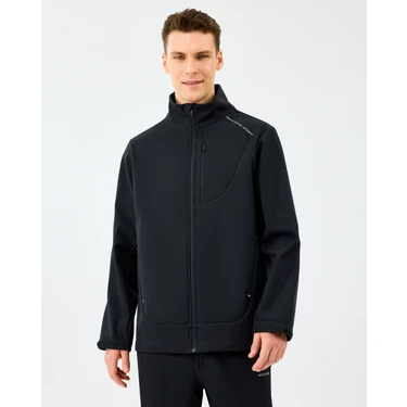 Skechers M Softshell Basic Jacket Erkek Siyah Mont