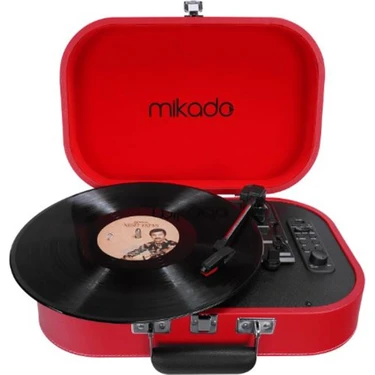 Mikado Nostalgia MN-101 Pikap Kırmızı Usb+Rca+Bluetooth