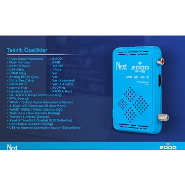 Next 2000 Wifi S Uydu