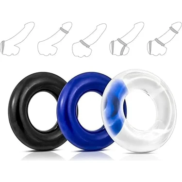Kulis Grup Silikon Halka  Seti – Uzun ve Sert Için Esnek 3'lü Set