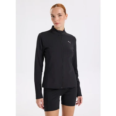 Puma 68951501 Traınıng Full-Zip Puma Bla Siyah Regular Fit Düz Kadın Zip