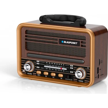 Blaupunkt R85 Nostaljik Bluetooth Radyo Type-C Şarjlı Tws Dual Bağlantı Fm/am/sw