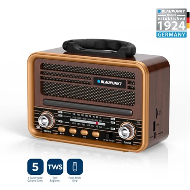 Blaupunkt R85 Nostaljik Bluetooth Radyo Type-C Şarjlı Tws Fiyatı