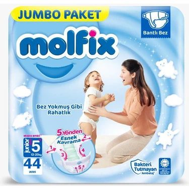 Molfix Fırsat Paketi 5 Beden Junior Plus 44
