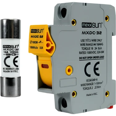 Mexxsun 32 Ah 1000 V Dc Sigorta + Sigorta