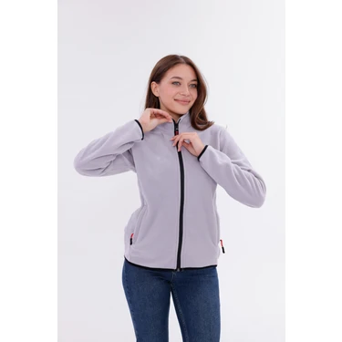 Monox Kadın Slim Fit Tam Fermuarlı Polar