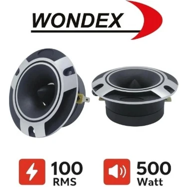Wondex WX-615 Çifti 1000WAT-200W Rms 10 cm Spl Dome Tweeter Fiyatı