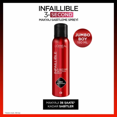 L'Oréal Paris Infaillible 3-Second Jumbo Makyaj Sabitleme