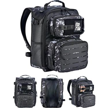 Fujin Proaji Back Pack Black Camo Balıkçı Sırt