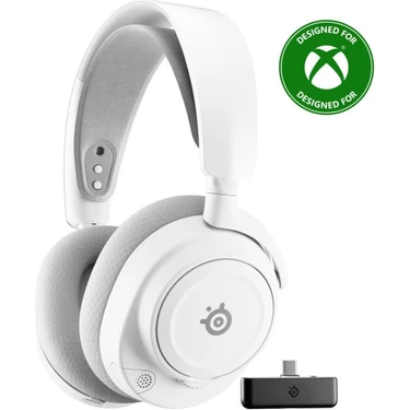 Steelseries Arctis Nova 7x Gen2 Beyaz Gaming Kulaklık Wireless Bağlantı ve Mikrofon Özellikli Oyun