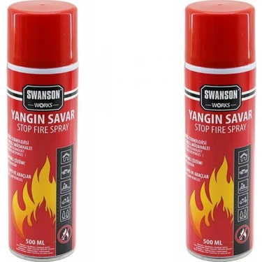 MiraLive 2 Adet Yangın Söndürücü - Yangın Savar Sprey 500ML + 500 ml  Ev - Ofis - Oto Araç   Ateş