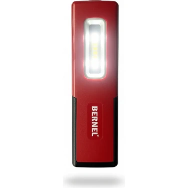 Bernel Şarjlı LED Fener LED Lamba Mıknatıslı Askı Aparatlı 400 Lümen Kırmızı