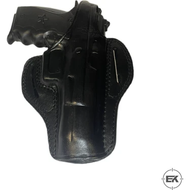 Beretta F92 ve Yavuz 16 Uyumlu Siyah Deri Tam Kelebek Silah