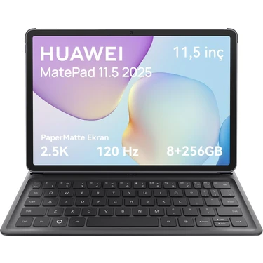 Huawei Yeni (2025) MatePad 11.5" PaperMatte 8GB 256GB Tablet + Klavye - Uzay