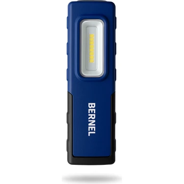 Bernel Şarjlı LED Fener LED Lamba Mıknatıslı Askı Aparatlı 400 Lümen Mavi