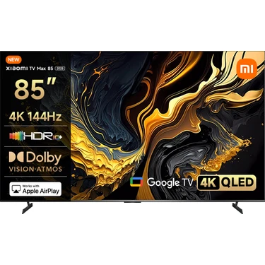 Xiaomi Max 85 2025 - 4K Ultra HD QLED Smart TV 85 inç Google Uydu