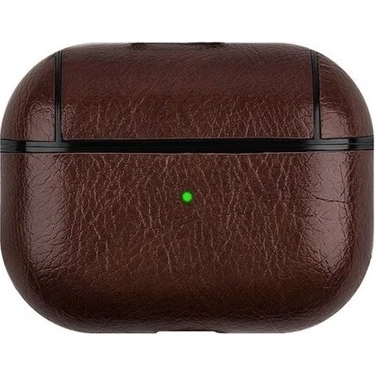 Dmay Airpods Pro 3 (2025) Uyumlu Lüx Deri Suni Deri Kılıf 360