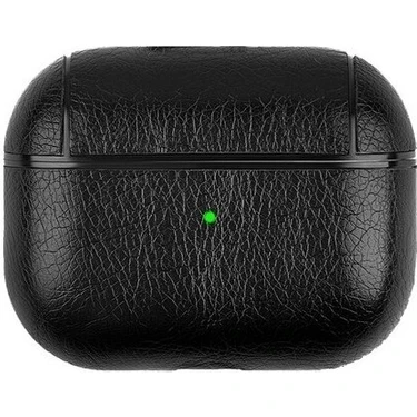 Dmay Airpods Pro 3 (2025) Uyumlu Lüx Deri Suni Deri Kılıf 360