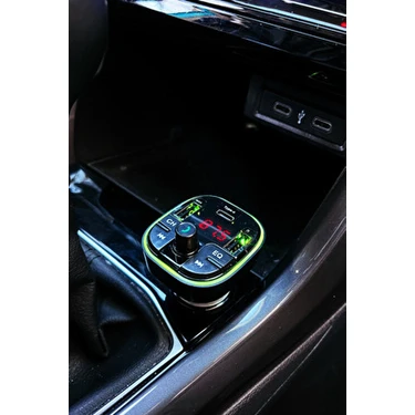 Divex Araç Bluetooth Fm Transmitter Cihazı Müzik Kiti Mp3 Çalar Çakmaklık Şarj