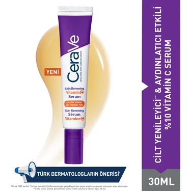 Cerave Cilt Yenileyici Serum %10 C Vitamini 30 ml Normal Ciltler İçin Aydınlatıcı